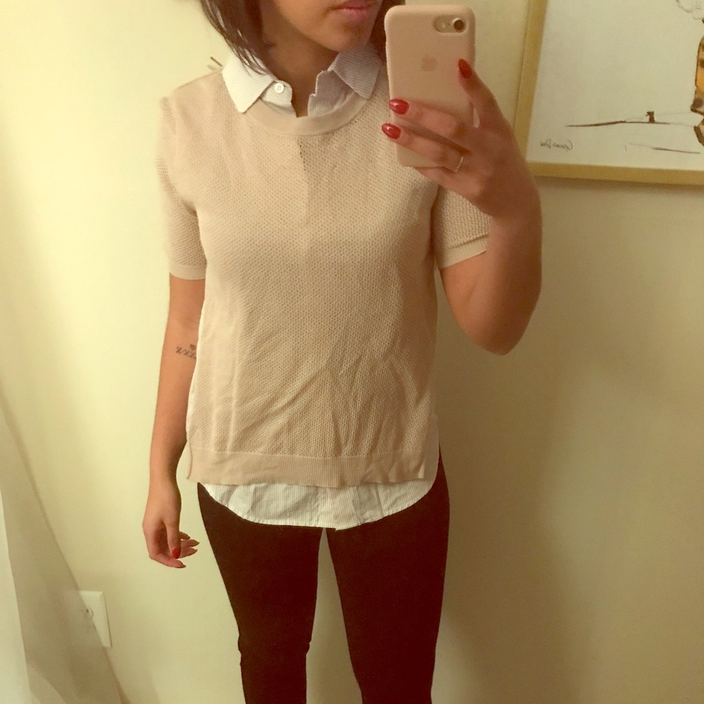 Two layer button down